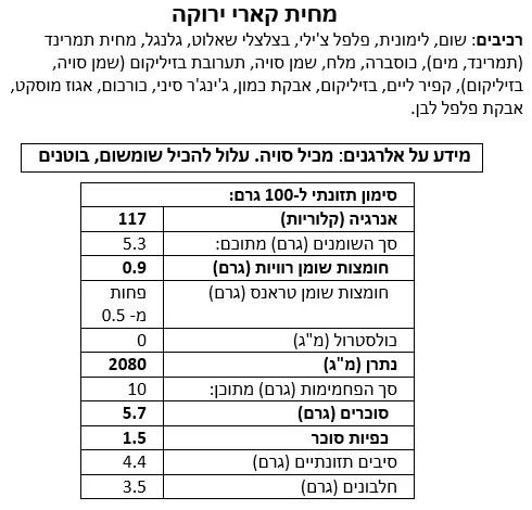 מחית קארי ירוקה – תמונה 2