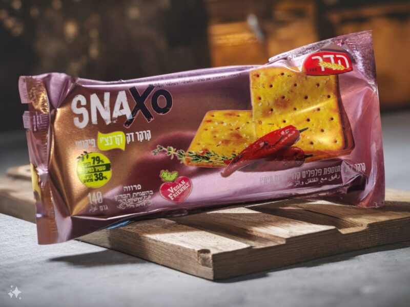 קרקר SNAXO דק פיקנטי עם פלפל קלוי וטימין – תמונה 5