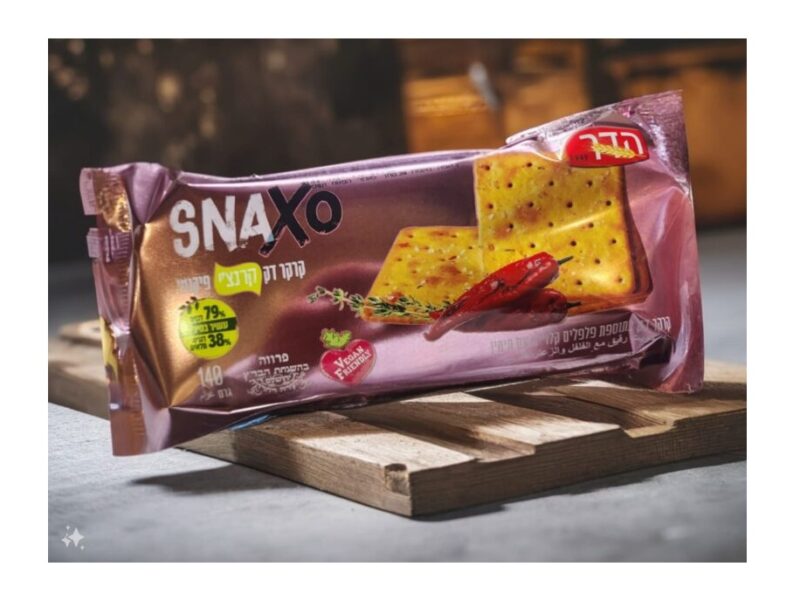 קרקר SNAXO דק פיקנטי עם פלפל קלוי וטימין