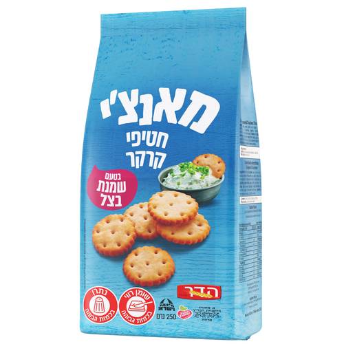חטיף קרקר מאנצ'י בטעם שמנת בצל