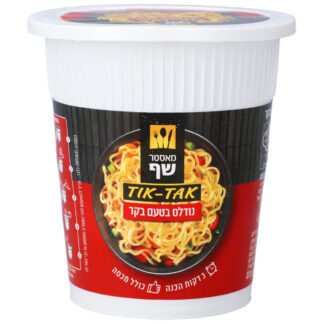 תבשיל נודלס להכנה מהירה בטעם בקר