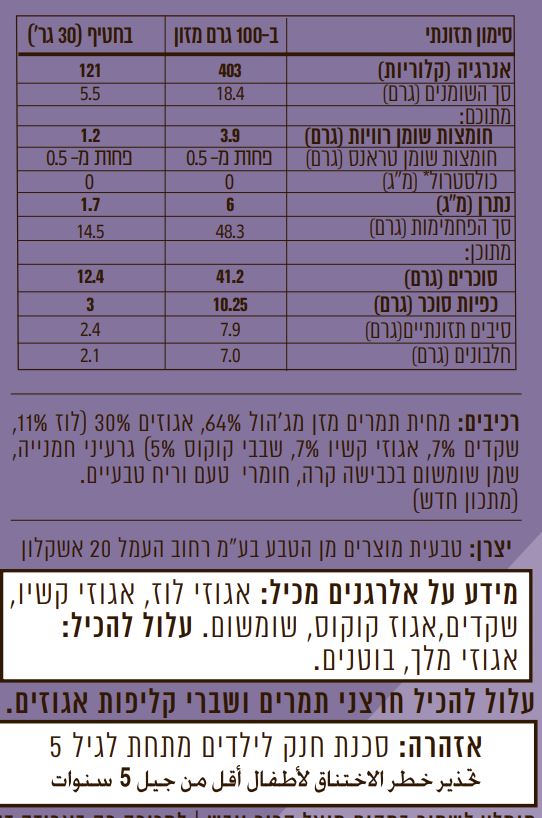 חטיף תמרים ואגוזים עם שקדים וקוקוס – תמונה 2
