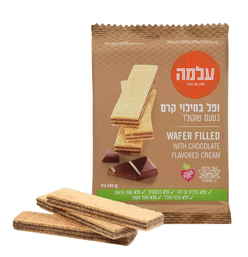 ופל בטעם שוקולד